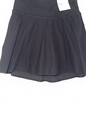 Women's Black Athletic Skirt  with shots under